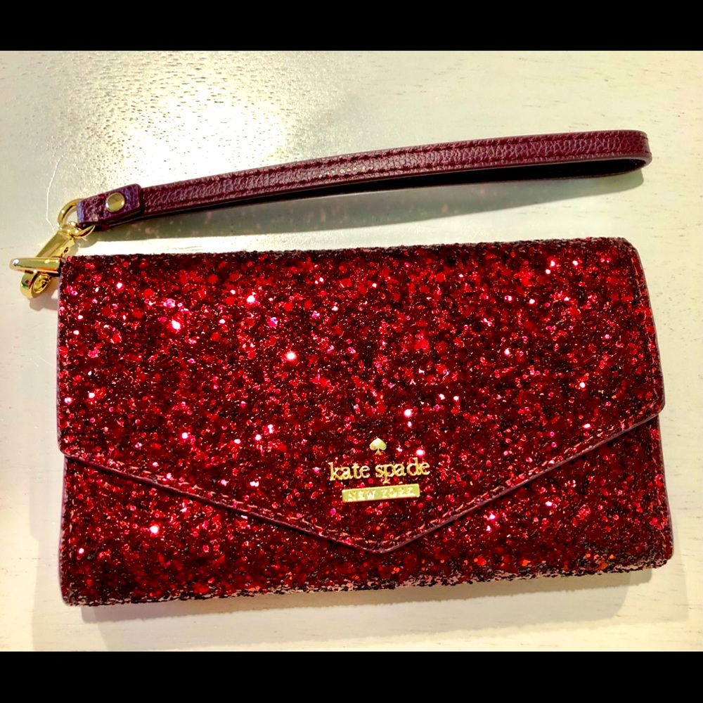 KATE SPADE WRISTLET GLITTER